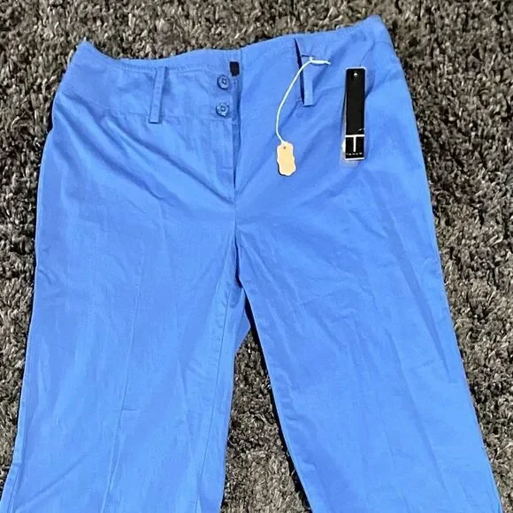 Tahari Women's Solid Wide Leg Trousers Size 2 - Picture 6 of 8